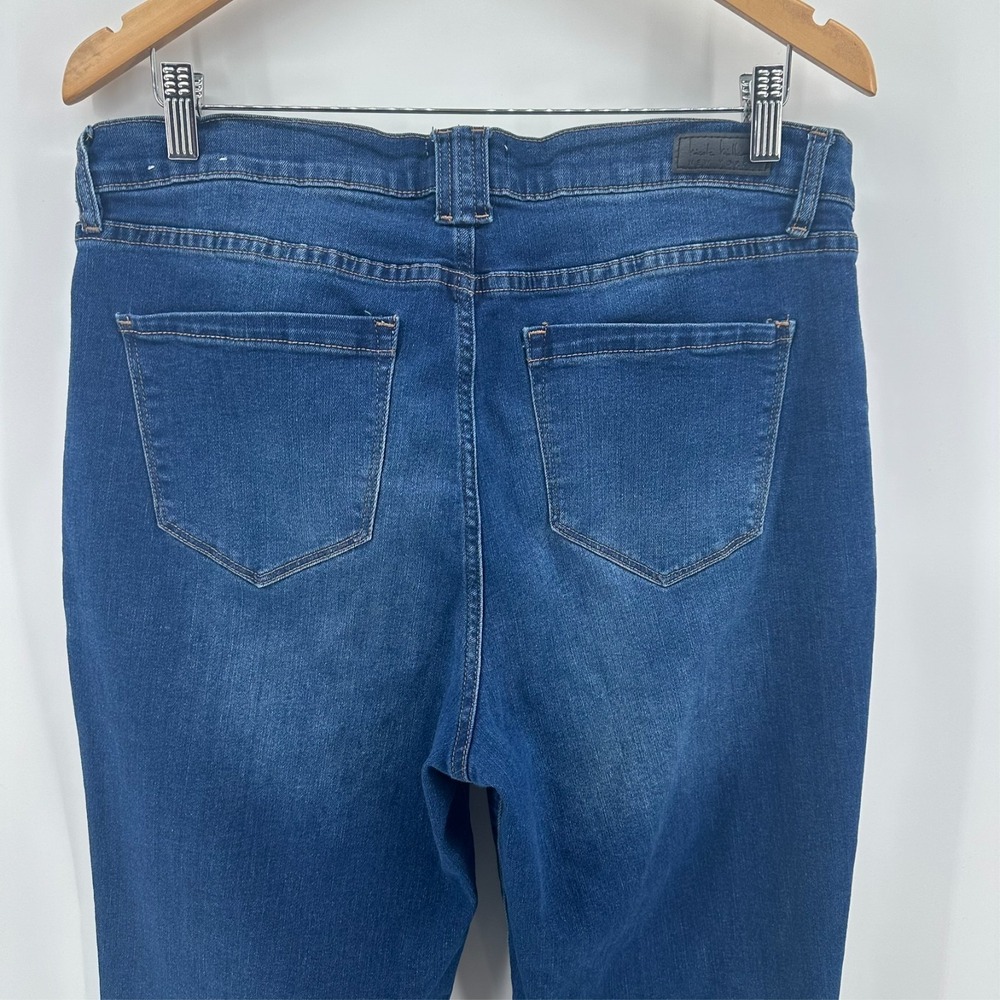 Nicole Miller Jeans Womens 12 Blue Denim Soho High-Rise Straight Leg Medium Wash - Picture 3 of 10